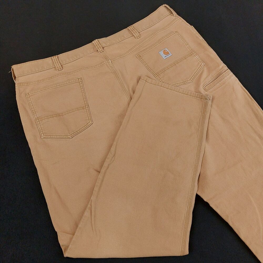 Carhartt Relaxed Straight Rigby Pant Men's 44x34 (Fit 44x32) Hickory Brown Work